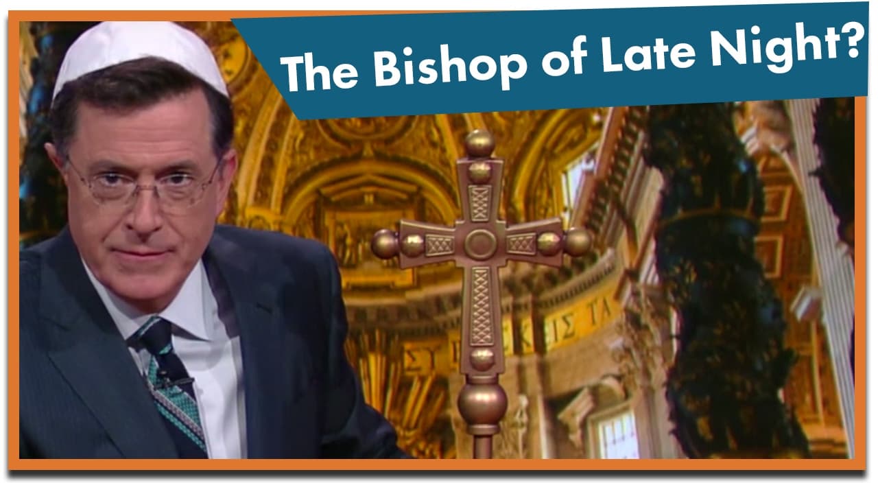 Colbert On Religion — mealtime video thumbnail