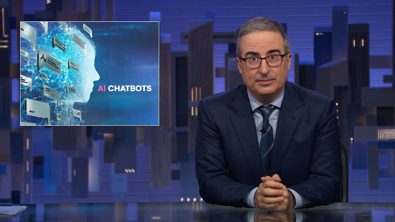 AI Chatbots: Last Week Tonight with John Oliver (HBO) — mealtime video thumbnail