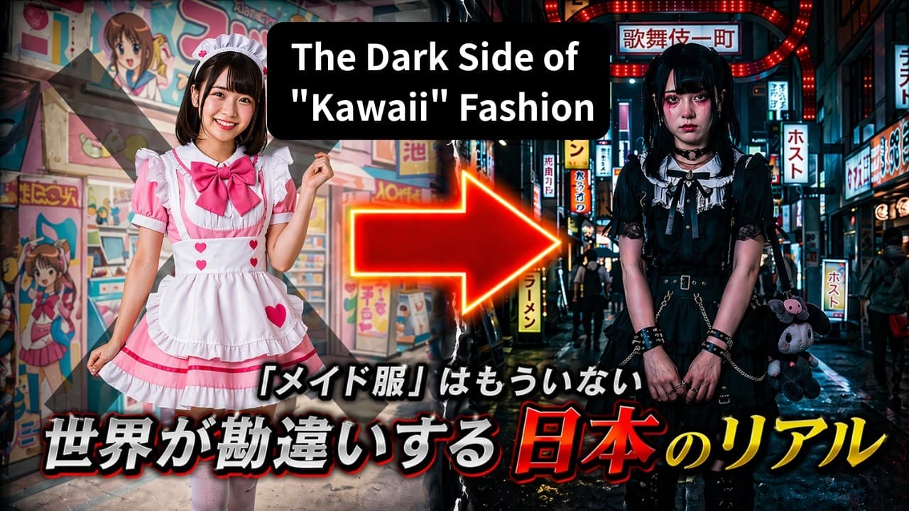 【海外の勘違い】メイド服はもう古い。日本ファッション「地雷系・推し活」の深い闇と2025年の異常進化【文化考察】 — mealtime video thumbnail