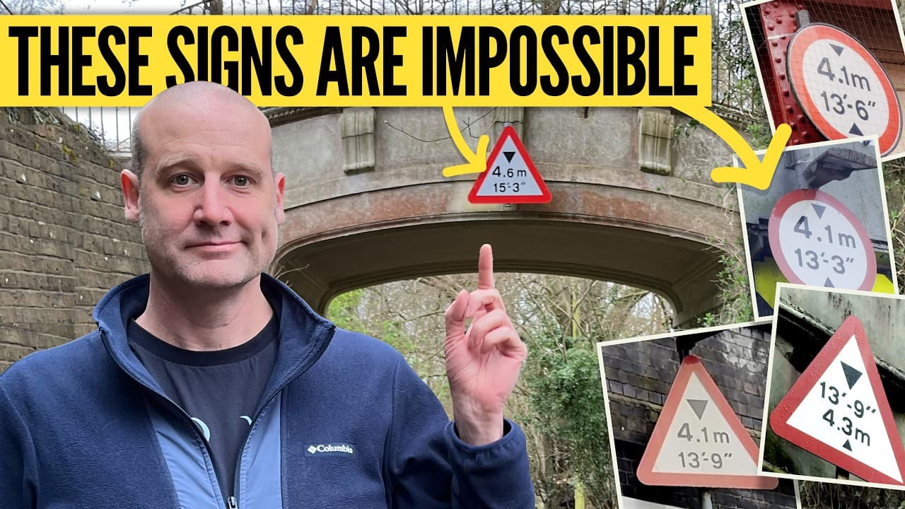 What is up with UK bridge height signs? — mealtime video thumbnail