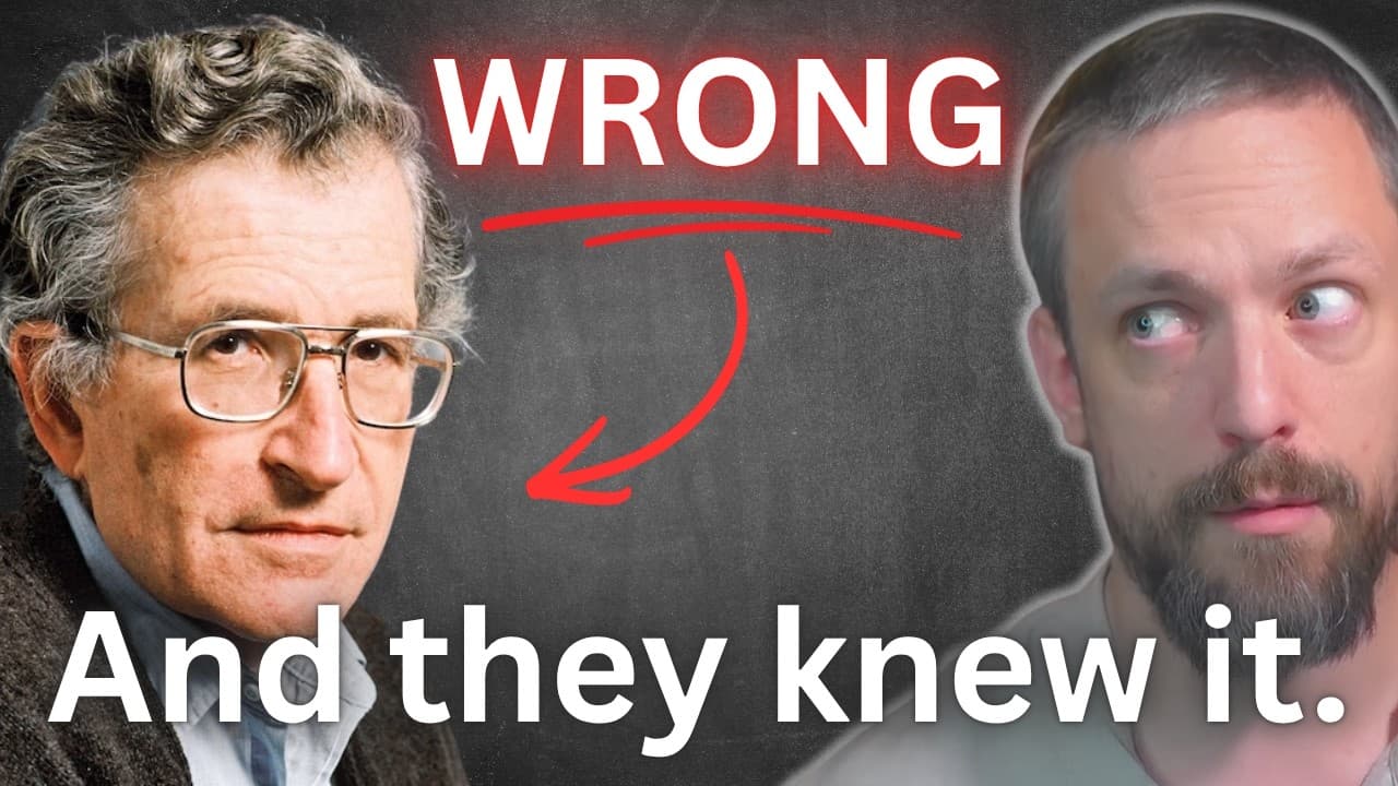 Chomsky was wrong.They taught me a lie. — mealtime video thumbnail