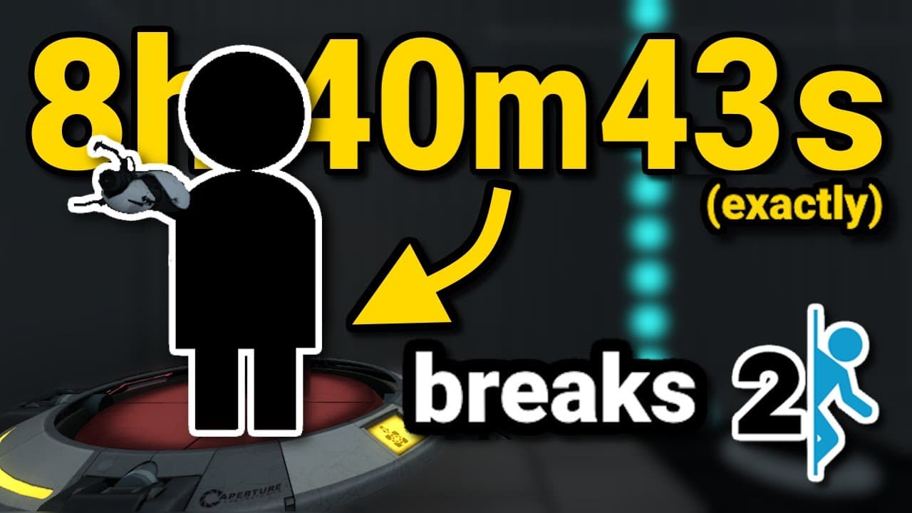 Standing on a Button for 8 Hours Breaks Portal 2 — mealtime video thumbnail