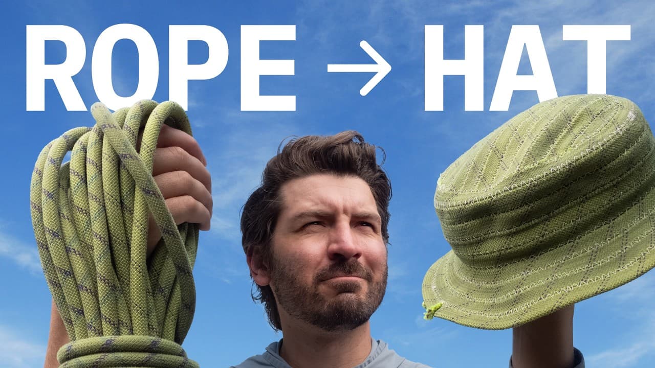 make a hat from climbing rope — mealtime video thumbnail
