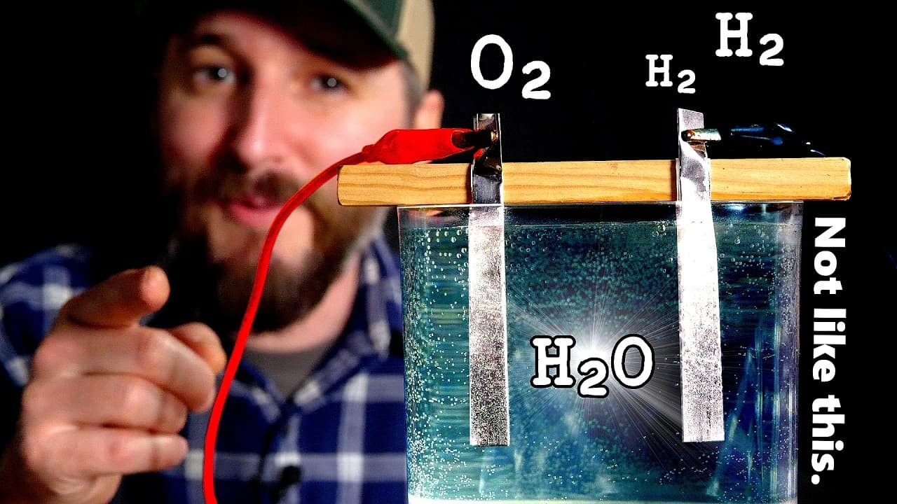Electricity Does Not Split H2O. And That Is VERY Useful. — mealtime video thumbnail