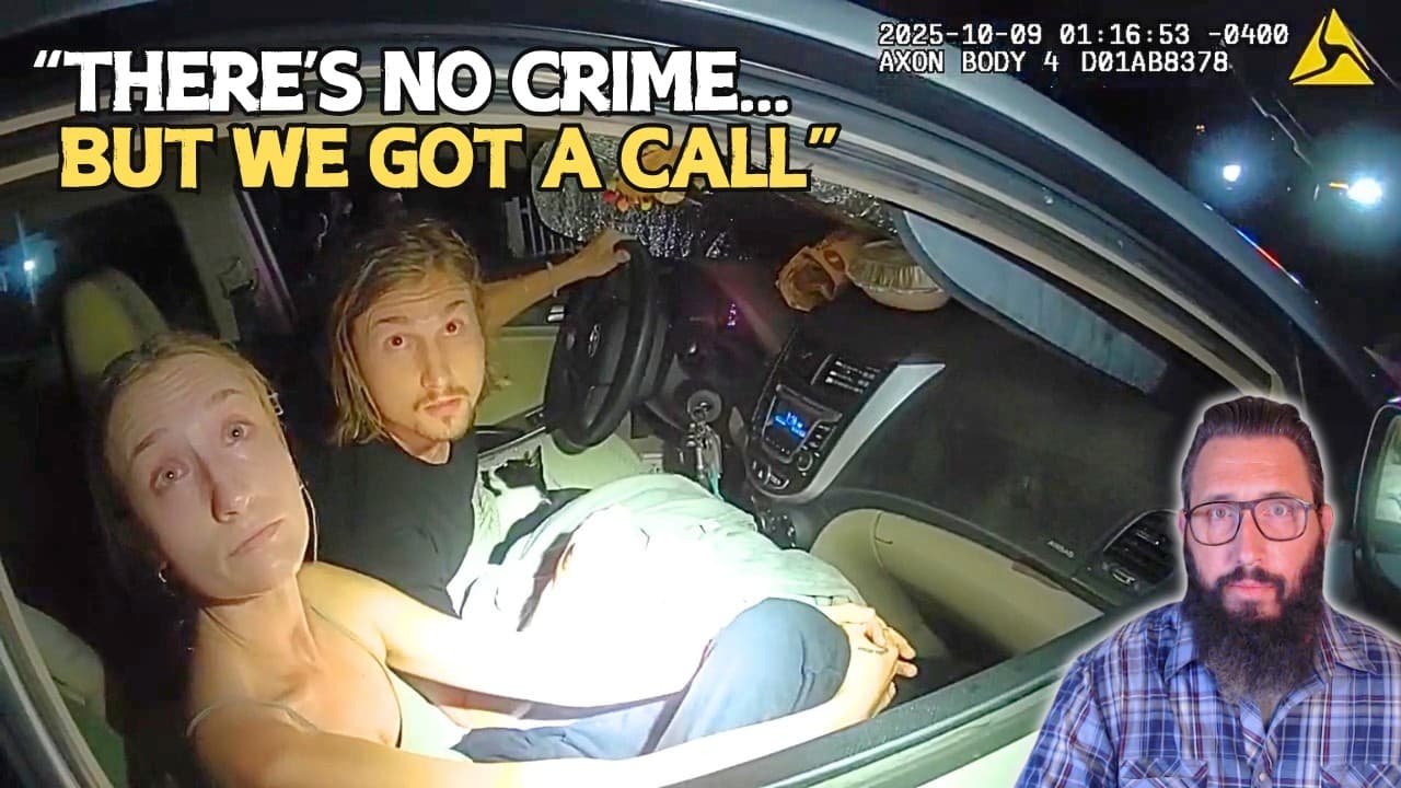 ‘Welfare Check’ on Couple Sleeping in Car Ends in Arrest — mealtime video thumbnail
